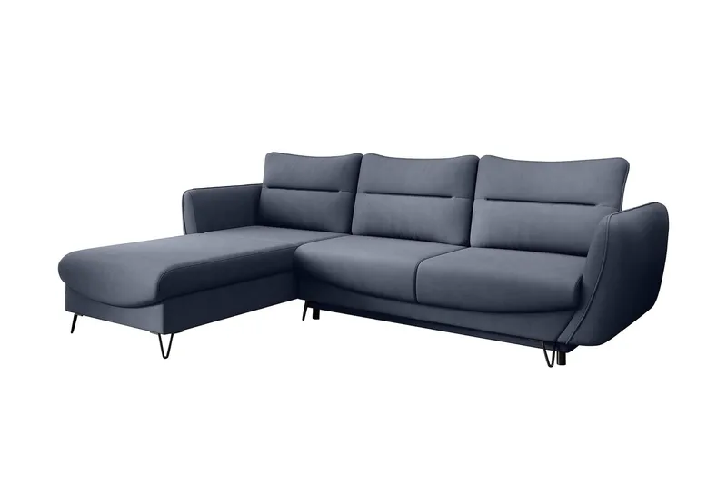 Lence Sovesofa m. Divan Oppbevaring - Grå - Møbler - Sofaer - Sovesofaer - Sovesofa divan