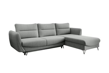 Lence Sovesofa m. Divan Oppbevaring - Grå - Møbler - Sofaer - Sovesofaer - Sovesofa divan
