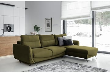 Lence Sovesofa m. Divan Oppbevaring - Grønn - Møbler - Sofaer - Sovesofaer - Sovesofa divan