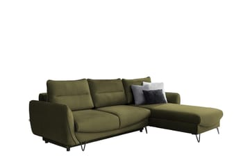 Lence Sovesofa m. Divan Oppbevaring - Grønn - Møbler - Sofaer - Sovesofaer - Sovesofa divan
