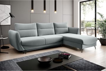 Lence Sovesofa m. Divan Oppbevaring - Hvit/Grå - Møbler - Sofaer - Sovesofaer - Sovesofa divan