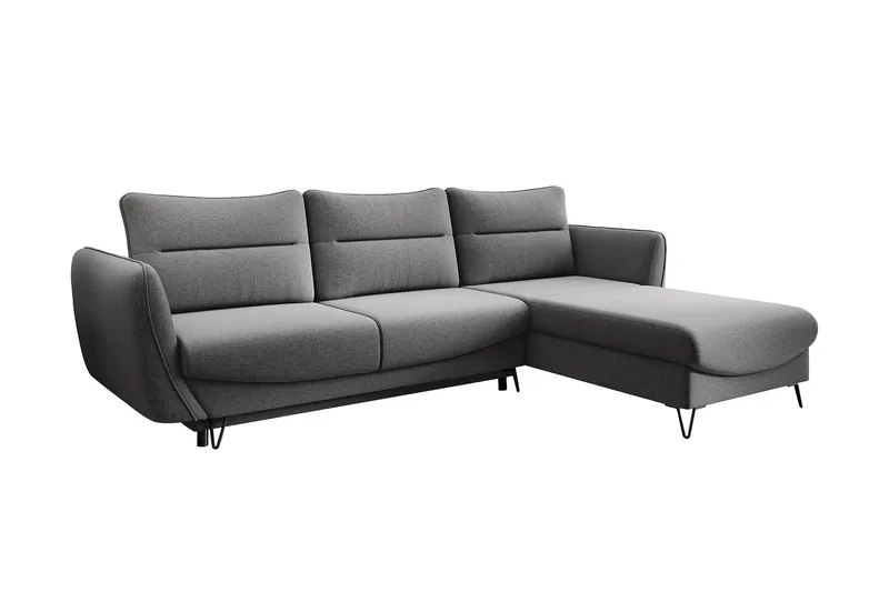 Lence Sovesofa m. Divan Oppbevaring - Lysegrå - Møbler - Sofaer - Sovesofaer - Sovesofa divan