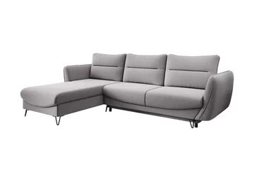 Lence Sovesofa m. Divan Oppbevaring - Lysegrå - Møbler - Sofaer - Sovesofaer - Sovesofa divan