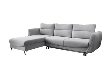 Lence Sovesofa m. Divan Oppbevaring - Lysegrå - Møbler - Sofaer - Sovesofaer - Sovesofa divan