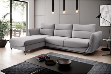 Lence Sovesofa m. Divan Oppbevaring - Lysegrå - Møbler - Sofaer - Sovesofaer - Sovesofa divan