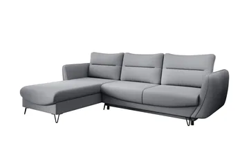 Lence Sovesofa m. Divan Oppbevaring - Lysegrå - Møbler - Sofaer - Sovesofaer - Sovesofa divan