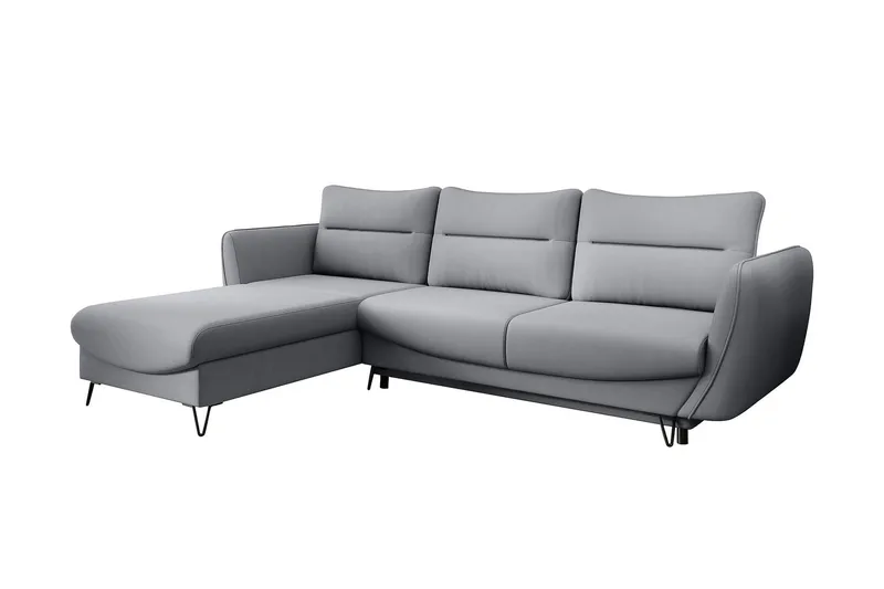 Lence Sovesofa m. Divan Oppbevaring - Lysegrå - Møbler - Sofaer - Sovesofaer - Sovesofa divan