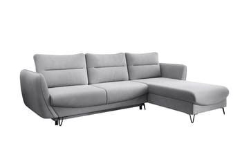 Lence Sovesofa m. Divan Oppbevaring - Lysegrå - Møbler - Sofaer - Sovesofaer - Sovesofa divan