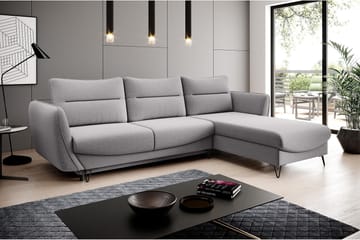 Lence Sovesofa m. Divan Oppbevaring - Lysegrå - Møbler - Sofaer - Sovesofaer - Sovesofa divan