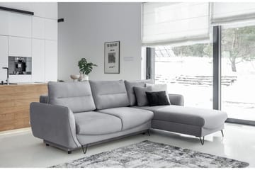 Lence Sovesofa m. Divan Oppbevaring - Lysegrå - Møbler - Sofaer - Sovesofaer - Sovesofa divan