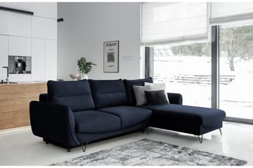 Lence Sovesofa m. Divan Oppbevaring - Mørkeblå - Møbler - Sofaer - Sovesofaer - Sovesofa divan