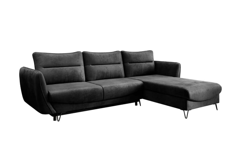 Lence Sovesofa m. Divan Oppbevaring - Mørkegrå - Møbler - Sofaer - Sovesofaer - Sovesofa divan