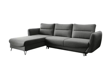 Lence Sovesofa m. Divan Oppbevaring - Mørkegrå - Møbler - Sofaer - Sovesofaer - Sovesofa divan