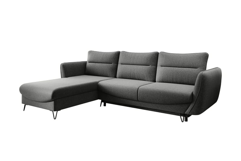 Lence Sovesofa m. Divan Oppbevaring - Mørkegrå - Møbler - Sofaer - Sovesofaer - Sovesofa divan