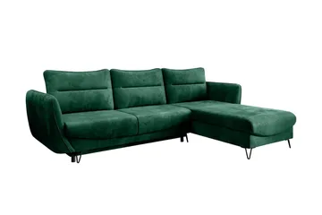 Lence Sovesofa m. Divan Oppbevaring - Mørkegrønn - Møbler - Sofaer - Sovesofaer - Sovesofa divan