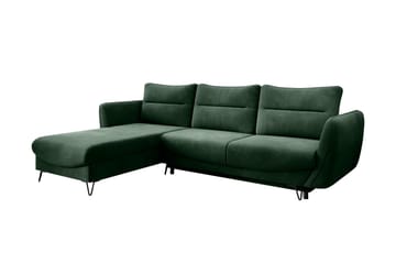 Lence Sovesofa m. Divan Oppbevaring - Mørkegrønn - Møbler - Sofaer - Sovesofaer - Sovesofa divan