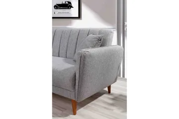 Lepinas Sovesofa med Divan Venstre - Grå/Natur - Møbler - Sofaer - Sovesofaer - Sovesofa divan