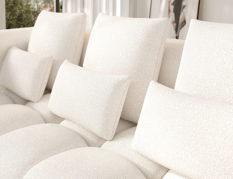 Levvi 3-seters Bubblig sovesofa med divan Venstre - Jaffray 01 - Møbler - Sofaer - Sovesofaer - Sovesofa divan