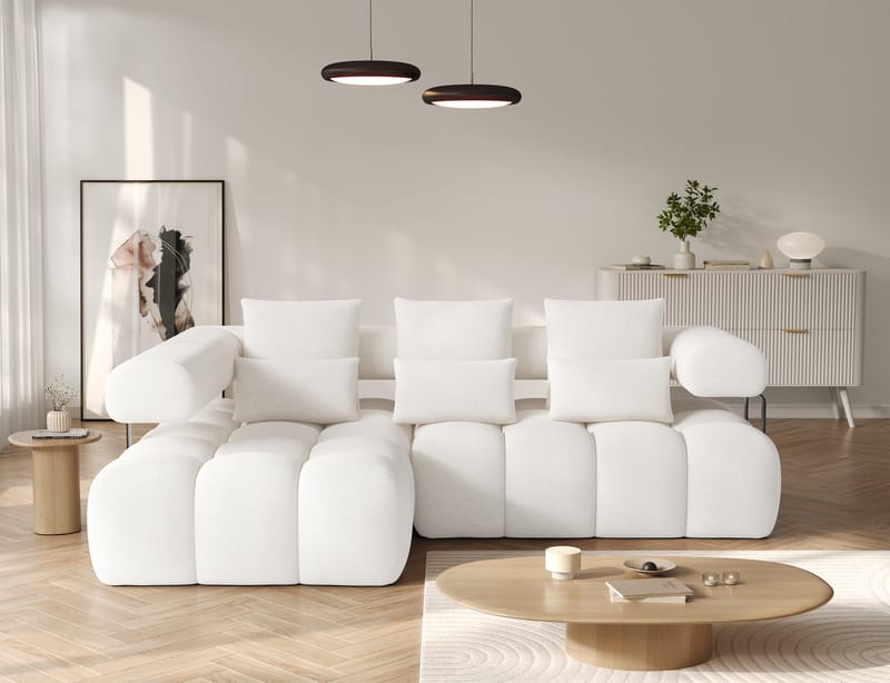 Levvi 3-seters Bubblig sovesofa med divan Venstre - Jaffray 01 - Møbler - Sofaer - Sovesofaer - Sovesofa divan