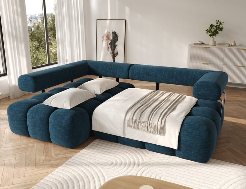 Levvi 3-seters Bubblig sovesofa med divan Venstre - Manhattan 40 - Møbler - Sofaer - Sovesofaer - Sovesofa divan