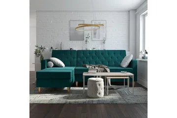 Liberty Divansovesofa Grønn - CosmoLiving - Møbler - Sofaer - Sovesofaer - Sovesofa divan