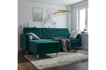 Liberty Divansovesofa Grønn - CosmoLiving - Møbler - Sofaer - Sovesofaer - Sovesofa divan
