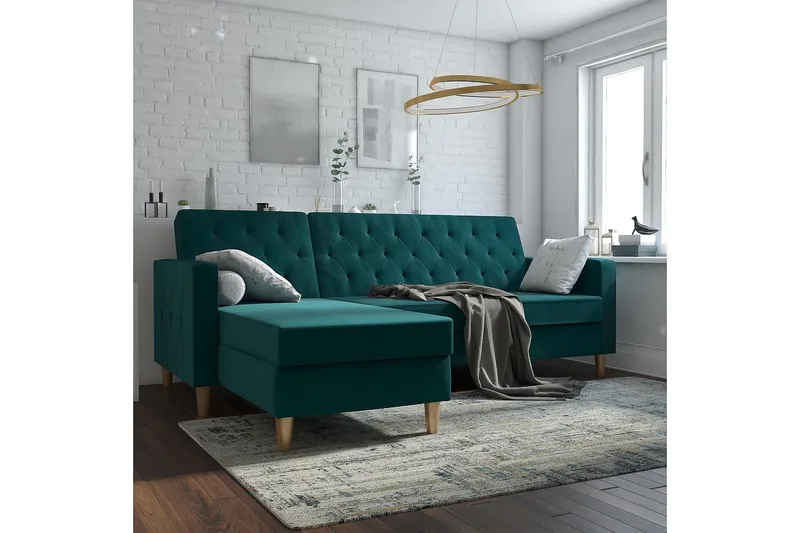 Liberty Divansovesofa Grønn - CosmoLiving - Møbler - Sofaer - Sovesofaer - Sovesofa divan