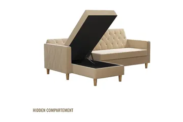 Liberty Divansovesofa Hvit - CosmoLiving - Møbler - Sofaer - Sovesofaer - Sovesofa divan