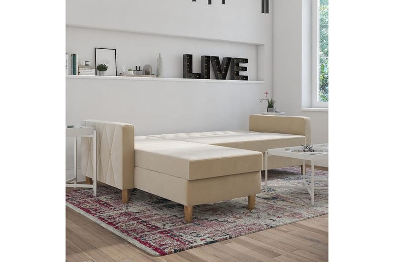 Liberty Divansovesofa Hvit - Møbler - Sofaer - Sovesofaer - Sovesofa divan