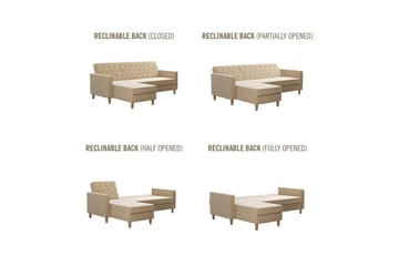 Liberty Divansovesofa Hvit - Møbler - Sofaer - Sovesofaer - Sovesofa divan