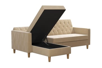 Liberty Divansovesofa Hvit - Møbler - Sofaer - Sovesofaer - Sovesofa divan