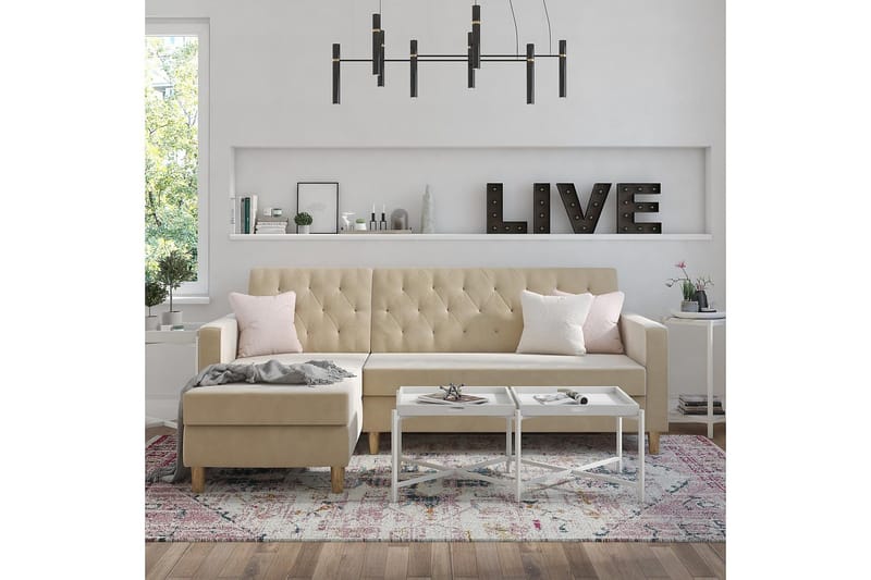 Liberty Divansovesofa Hvit - Møbler - Sofaer - Sovesofaer - Sovesofa divan