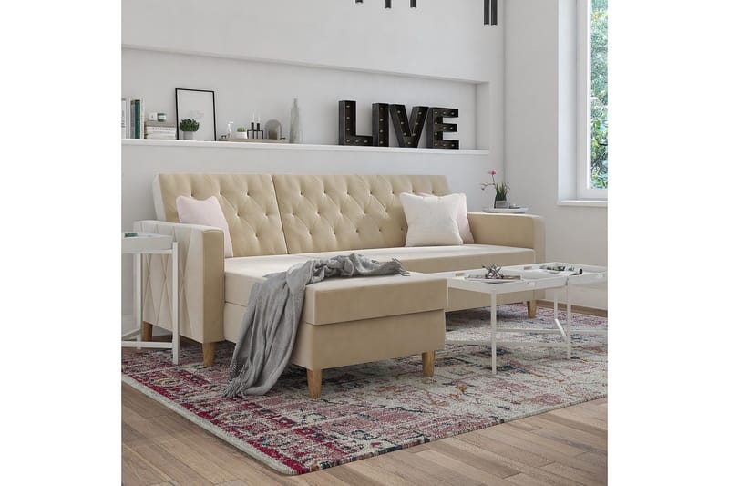 Liberty Divansovesofa Hvit - Møbler - Sofaer - Sovesofaer - Sovesofa divan