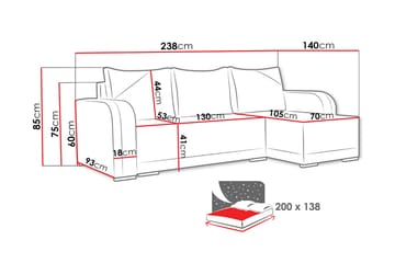 Liliana Divanbäddsoffa NO_BRAND Sense 9 + Sense 14 - Møbler - Sofaer - Sovesofaer - Sovesofa divan