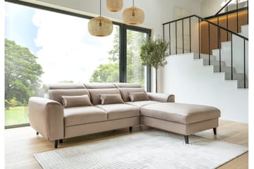 Manni 3-seters Sovesofa m. Divan med Oppbevaring - Lys grå - Møbler - Sofaer - Sovesofaer - Sovesofa divan