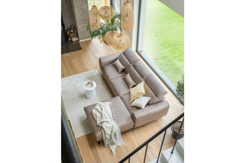 Manni 3-seters Sovesofa m. Divan med Oppbevaring - Lys grå - Møbler - Sofaer - Sovesofaer - Sovesofa divan