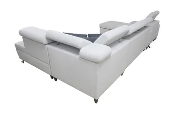Morenia 4-seter Sovesofa 127x195 cm med Oppbevaring i Stoff - Svart - Møbler - Sofaer - Sovesofaer - Sovesofa divan