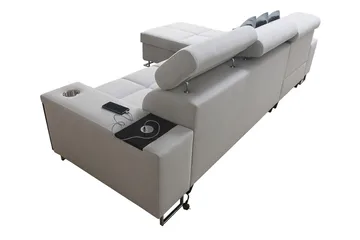 Morenia 4-seters Hjørnesovesofa Venstre - Rosa - Møbler - Sofaer - Sovesofaer - Sovesofa divan