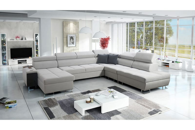 Morenia Sovesofa m. Divan og Sjeselong - Møbler - Sofaer - Sovesofaer - Sovesofa divan