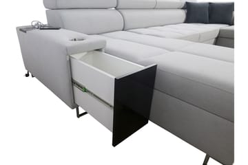 Morenia Sovesofa m. Divan og Sjeselong - Møbler - Sofaer - Sovesofaer - Sovesofa divan