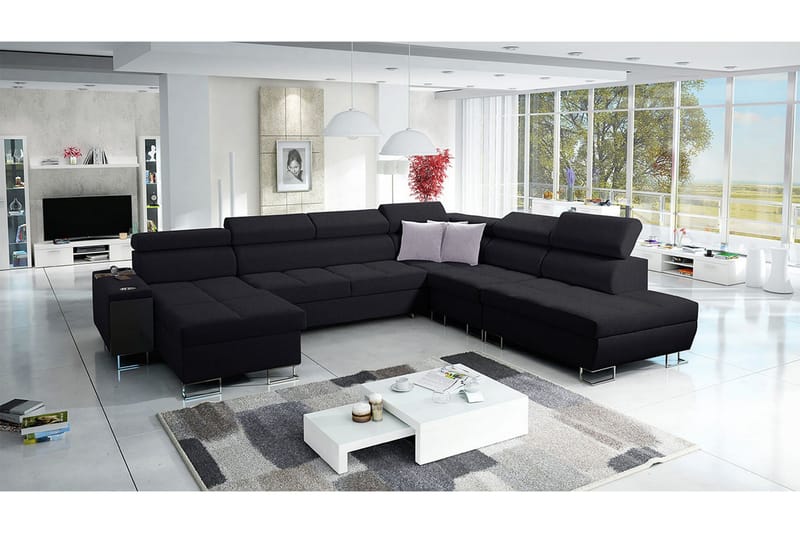 Morenia Sovesofa m. Divan og Sjeselong - Møbler - Sofaer - Sovesofaer - Sovesofa divan