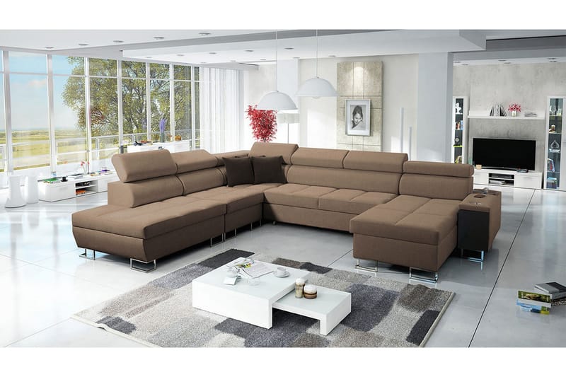 Morenia Sovesofa m. Divan og Sjeselong - Møbler - Sofaer - Sovesofaer - Sovesofa divan