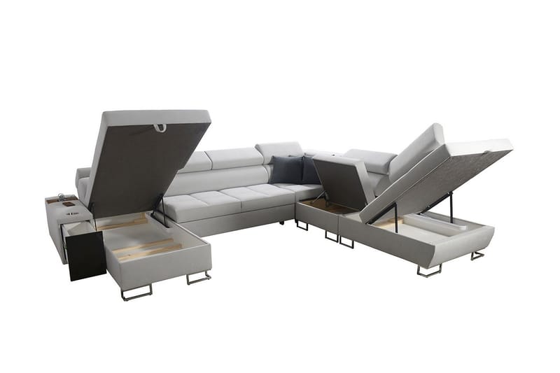 Morenia Sovesofa m. Divan og Sjeselong - Møbler - Sofaer - Sovesofaer - Sovesofa divan