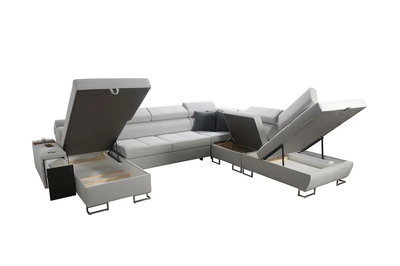 Morenia Sovesofa m. Divan og Sjeselong - Møbler - Sofaer - Sovesofaer - Sovesofa divan