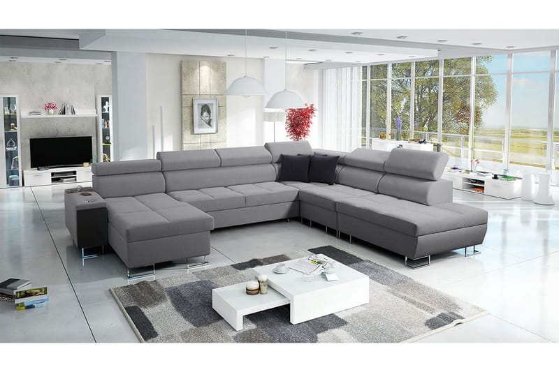 Morenia Sovesofa m. Divan og Sjeselong - Møbler - Sofaer - Sovesofaer - Sovesofa divan