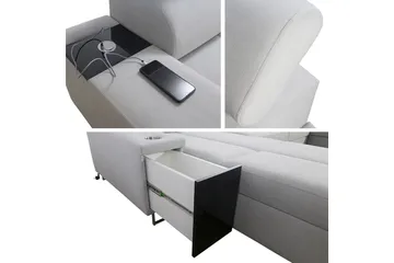 Morenia Sovesofa m. Divan og Sjeselong - Møbler - Sofaer - Sovesofaer - Sovesofa divan