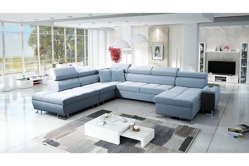 Morenia Sovesofa m. Divan og Sjeselong - Møbler - Sofaer - Sovesofaer - Sovesofa divan