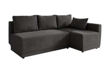 Nestor Hjørnesofa Høyre - Svart - Møbler - Sofaer - Sovesofaer - Sovesofa divan