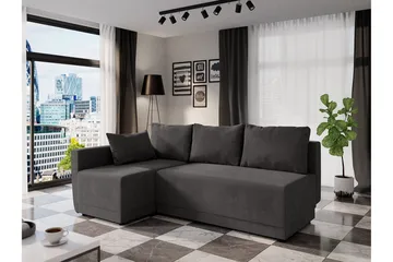 Nestor Hjørnesofa Venstre - Grå - Møbler - Sofaer - Sovesofaer - Sovesofa divan