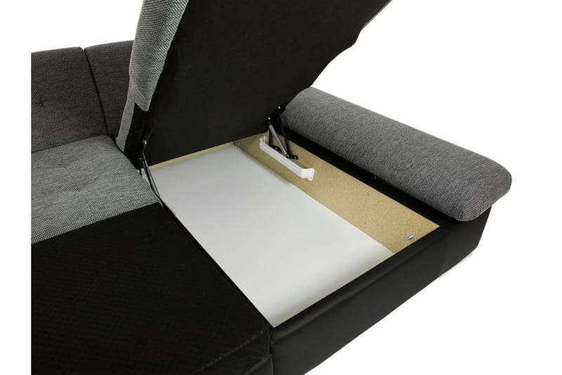 Niesha U-sovesofa - Svart - Møbler - Sofaer - Sovesofaer - Sovesofa divan